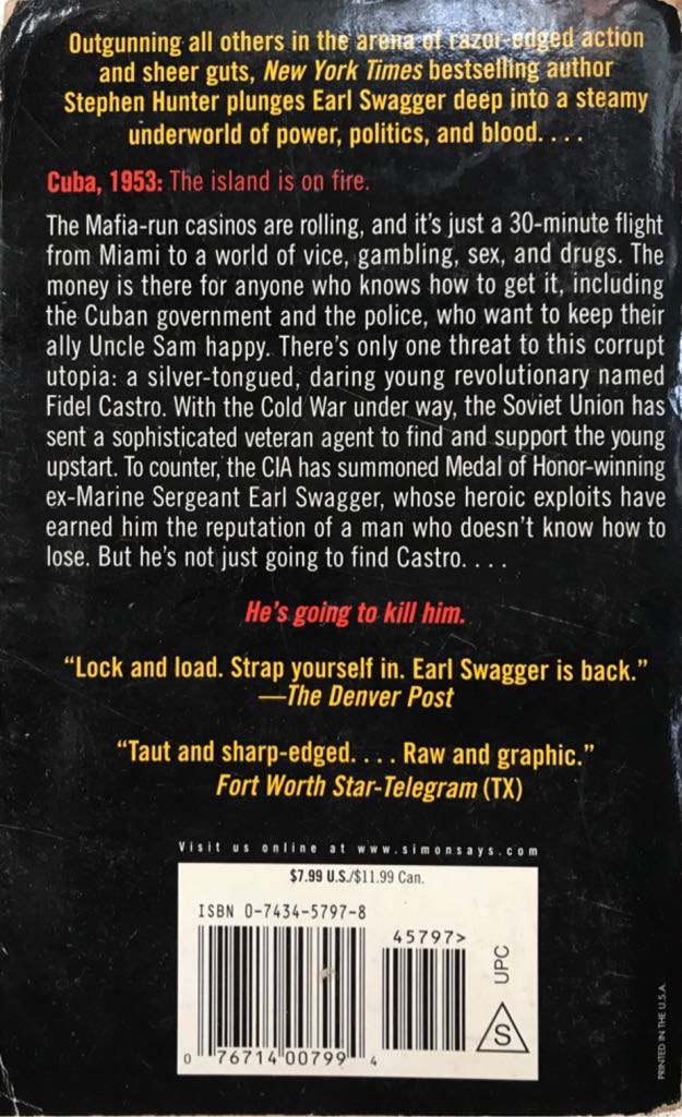 Havana - Stephen Hunter (Pocket Books - Paperback) book collectible [Barcode 9780743457972] - Main Image 2