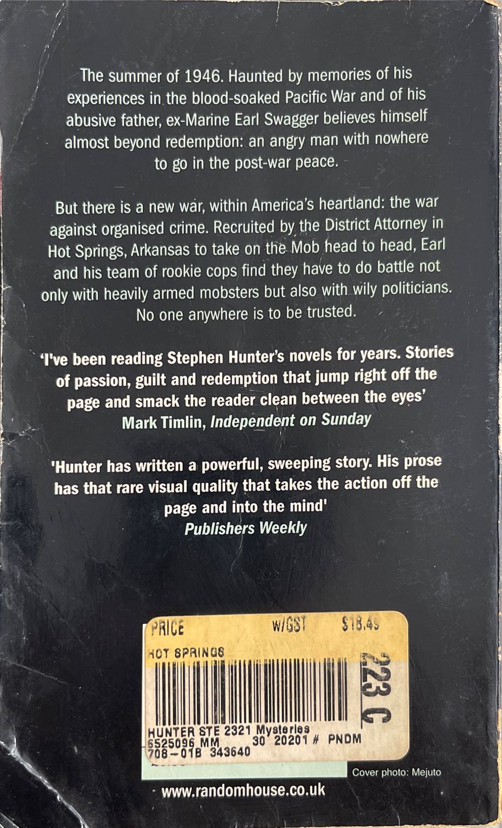 Hot Springs - Stephen Hunter (Simon & Schuster - Hardcover) book collectible [Barcode 9780684863603] - Main Image 2