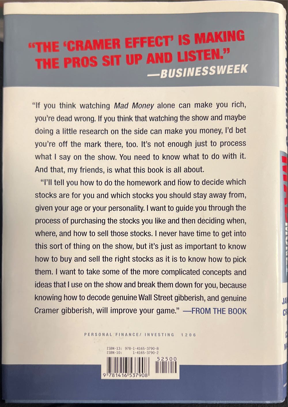 Jim Cramers Mad Money Watch TV, Get Rich - Jim Cramer (Simon - Hardcover) book collectible [Barcode 9781416537908] - Main Image 2