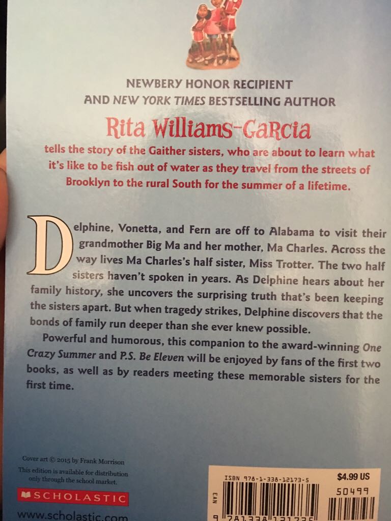 Gone Crazy in Alabama - Rita Williams-Garcia (Scholastic Inc. - Paperback) book collectible [Barcode 9781338121735] - Main Image 2