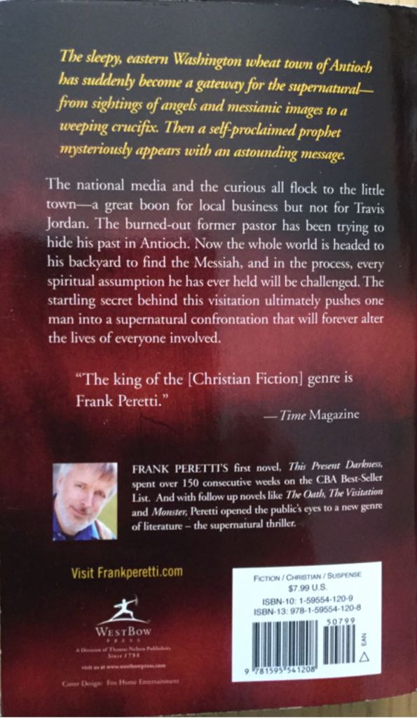 Visitation, The - Frank Peretti (West Bow Press - Paperback) book collectible [Barcode 9781595541208] - Main Image 2