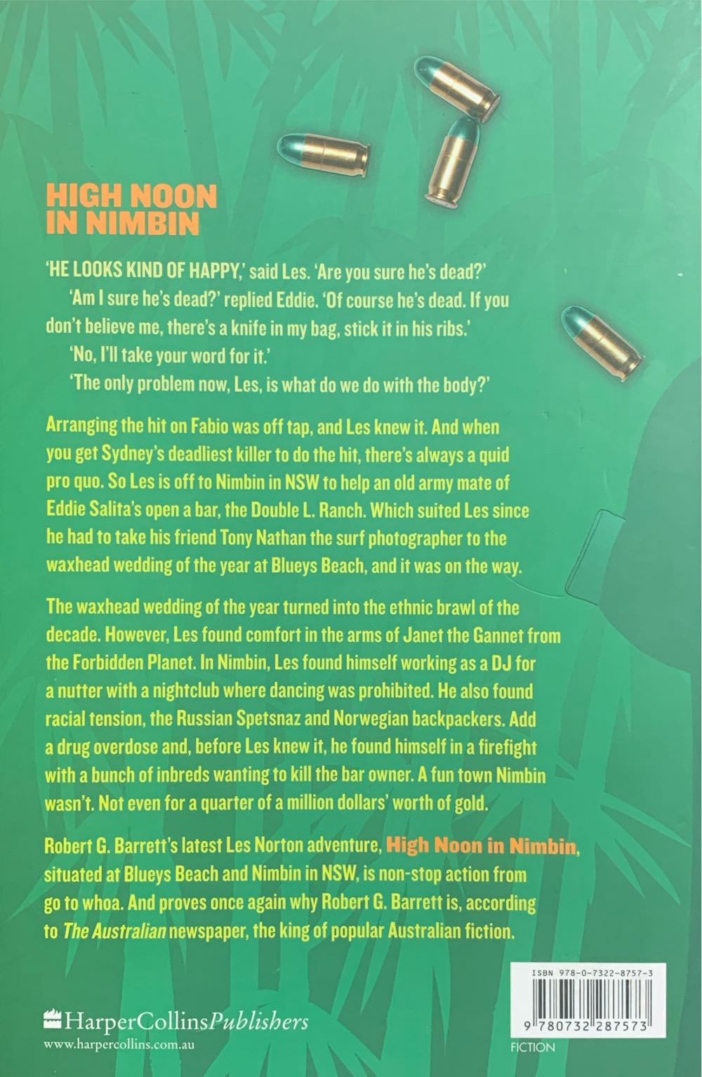 High Noon In Nimbin - Robert G. Barrett (HarperCollinsPublishers - Trade Paperback) book collectible [Barcode 9780732287573] - Main Image 2