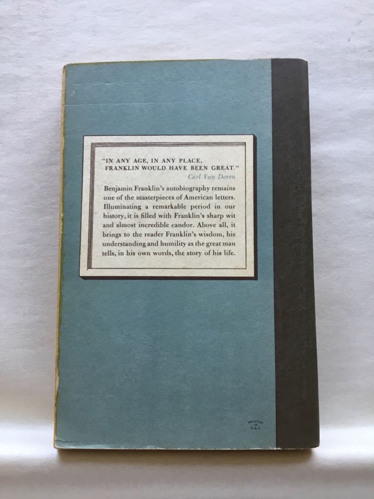 The Autobiography Of Benjamin Franklin - Benjamin Franklin (The Pocket Library; Pocket Books Inc.) book collectible - Main Image 2