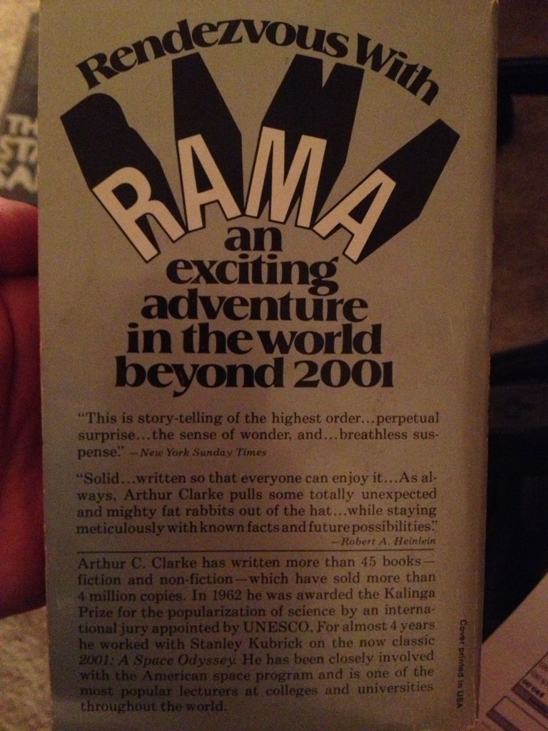Rendezvous With Rama - Arthur C. Clarke (Ballantine Books - Paperback) book collectible [Barcode 9780345241757] - Main Image 2
