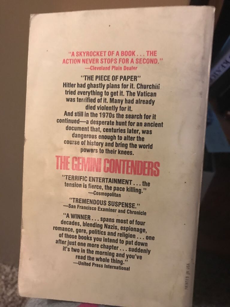 The Gemini Contenders - Robert Ludlum (HarperCollins - Paperback) book collectible [Barcode 9780586046517] - Main Image 2