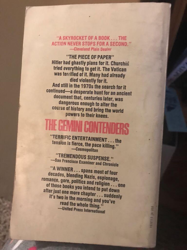 The Gemini Contenders - Robert Ludlum (A Dell Book - Paperback) book collectible - Main Image 2