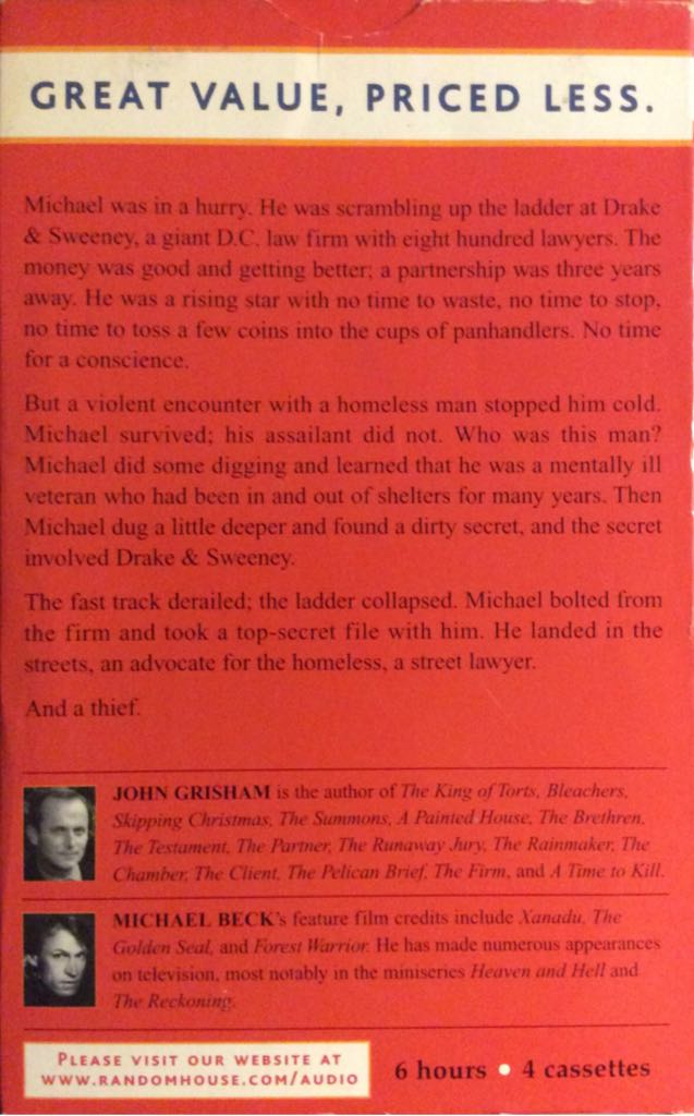 Street Lawyer - John Grisham (Doubleday - Hardcover) book collectible [Barcode 9780385490993] - Main Image 2