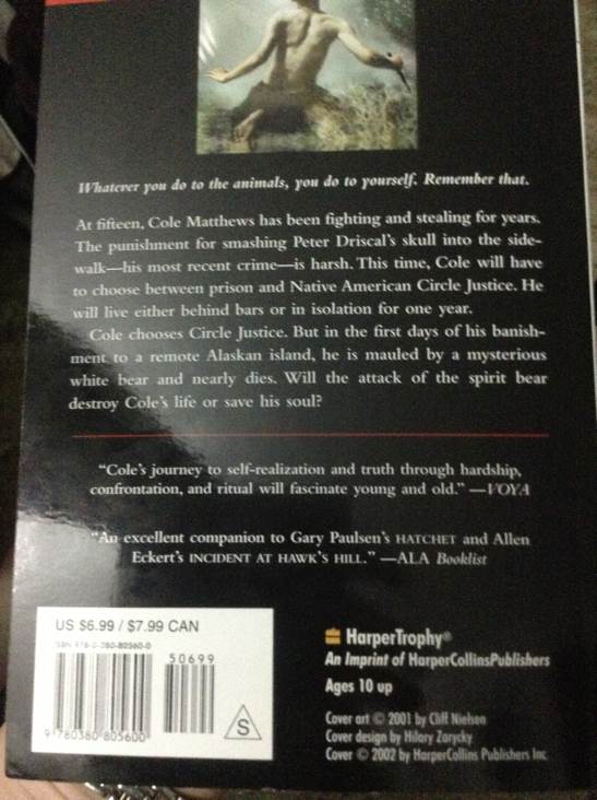 Touching Spirit Bear - Ben Mikaelsen (HarperTrophy - Paperback) book collectible [Barcode 9780380805600] - Main Image 2