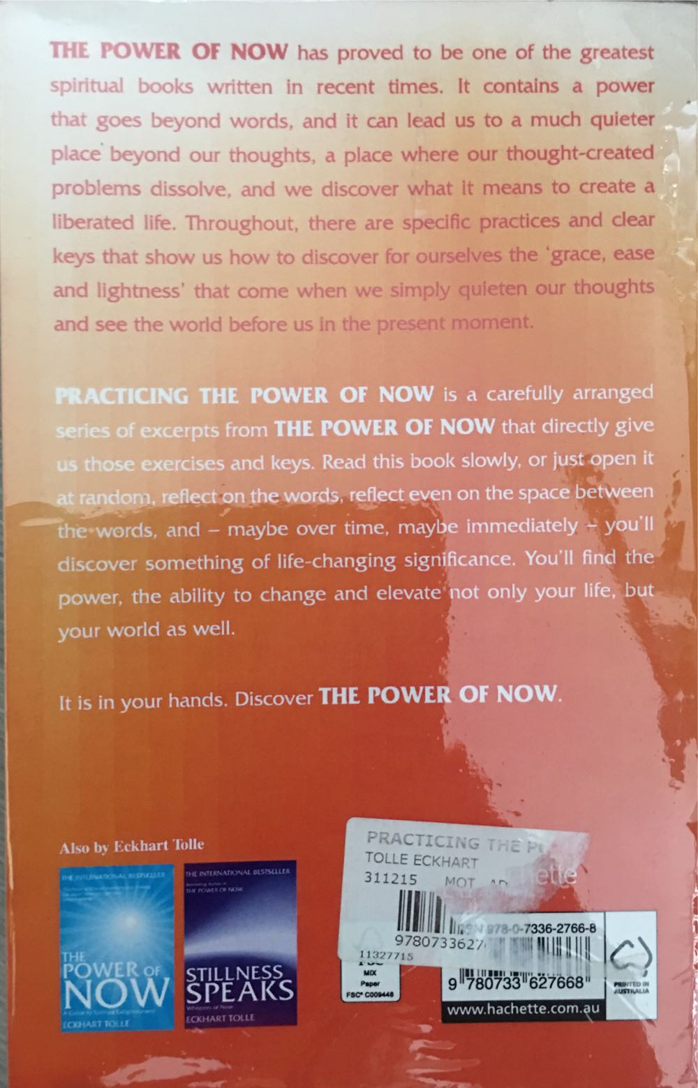 Practicing the Power of Now - Eckhart Tolle book collectible [Barcode 9780733627668] - Main Image 2