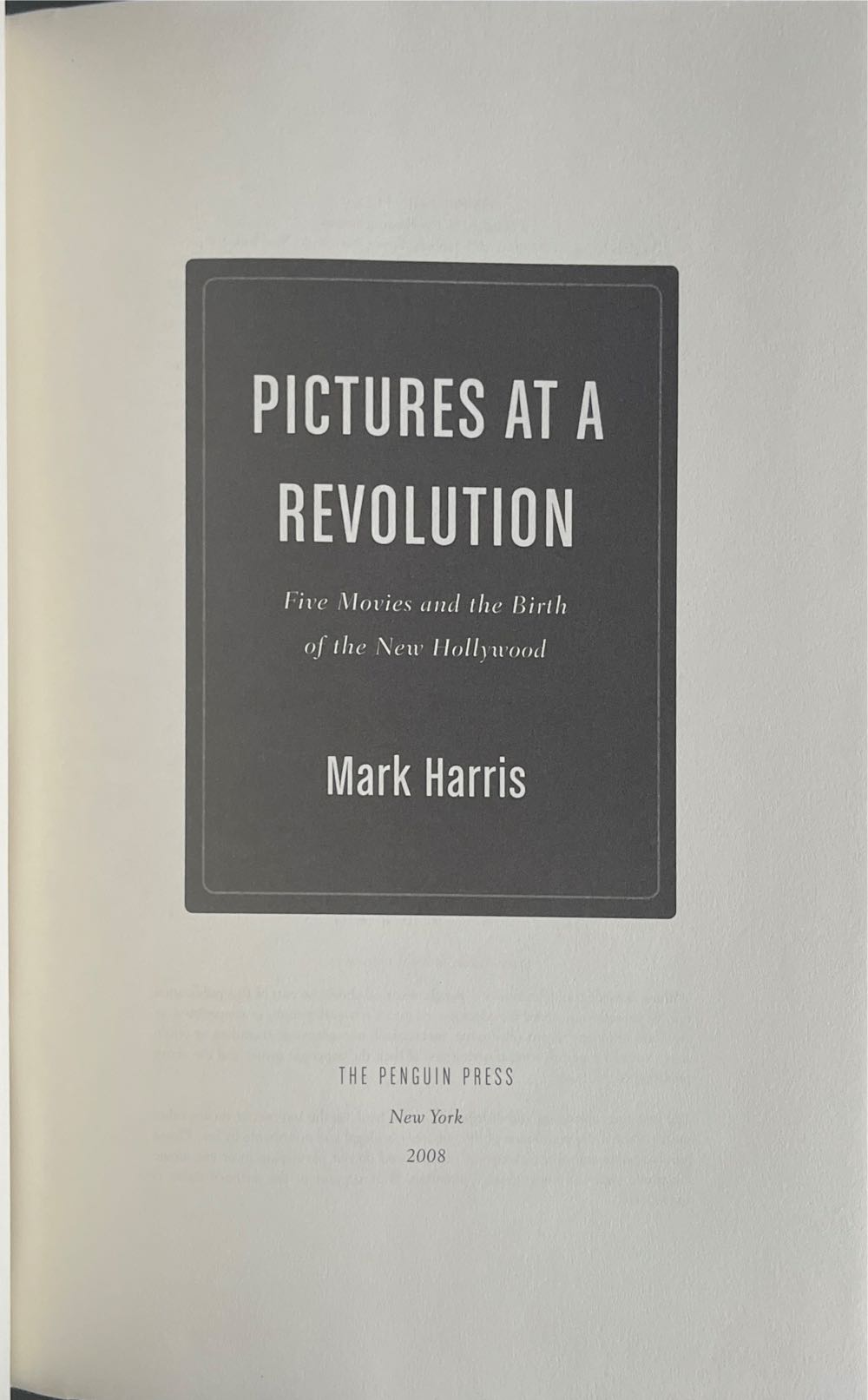 Pictures at a Revolution - Mark Harris (Penguin Press - Hardcover) book collectible [Barcode 9781594201523] - Main Image 4