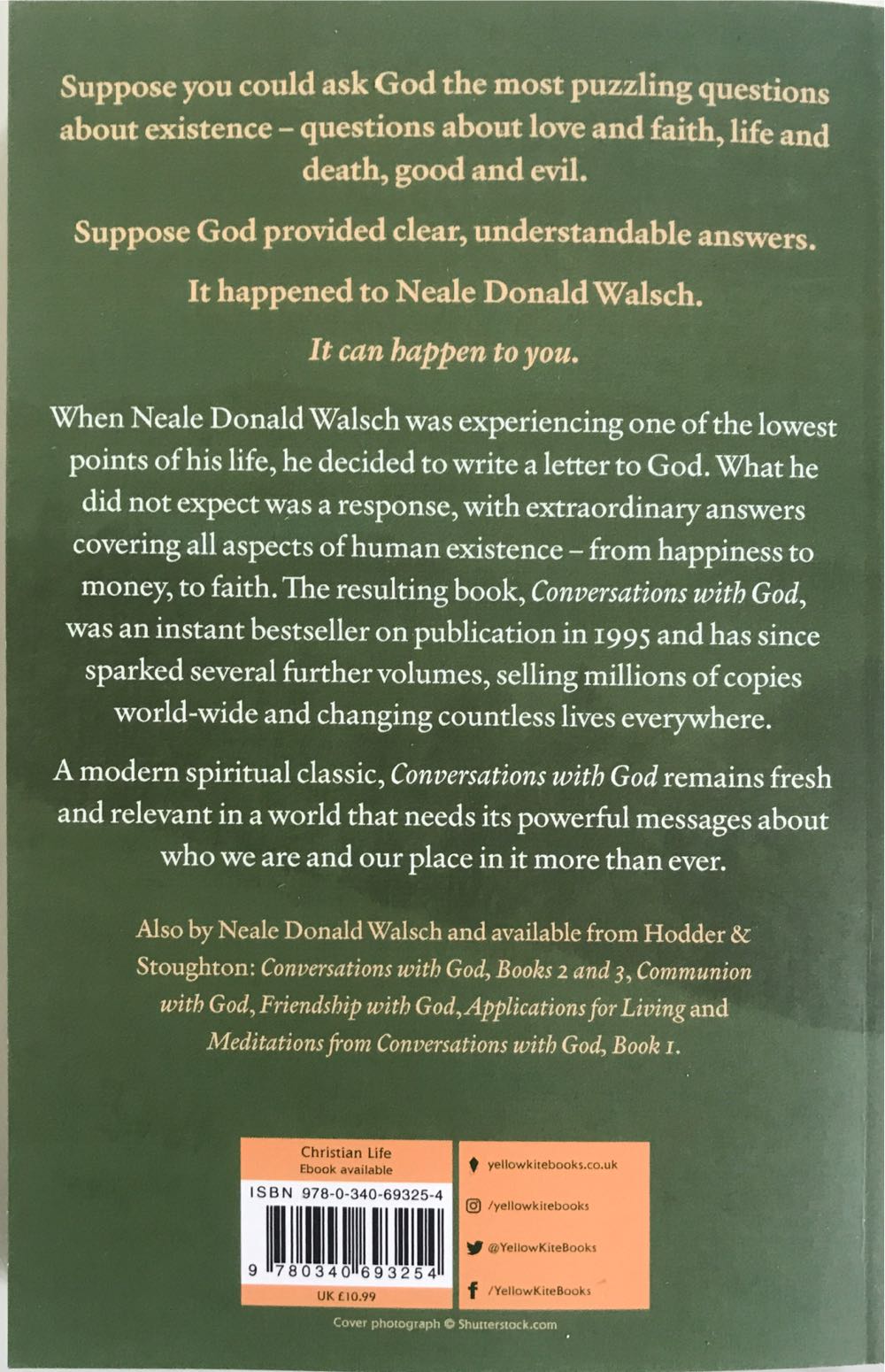 Conversations With God - Neale Donald Walsch (Hodder & Stoughton - Paperback) book collectible [Barcode 9780340693254] - Main Image 3