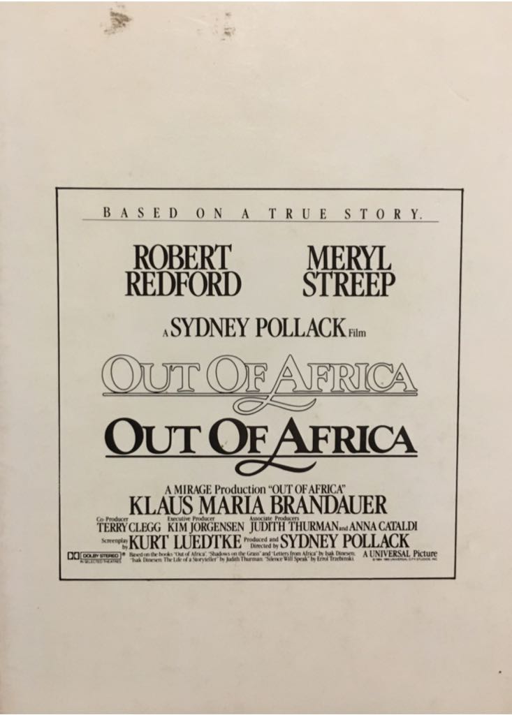 Out Of Africa - Isak Dinesan (Guild Publishing London - Paperback) book collectible [Barcode 9780140105544] - Main Image 2