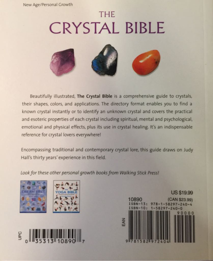 The Crystal Bible - Crystals (Walking Stick Press - Paperback) book collectible [Barcode 9781582972404] - Main Image 2
