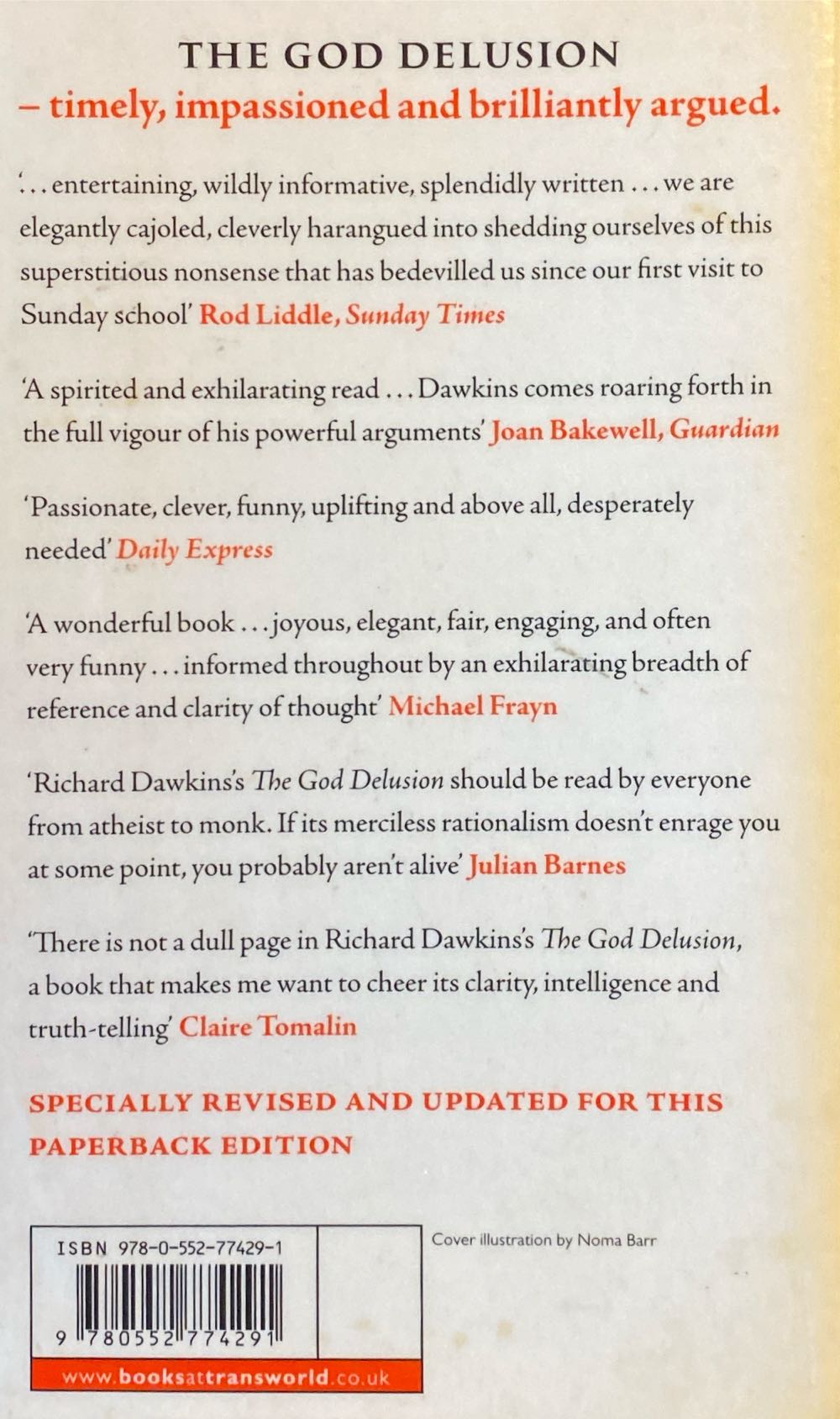 God Delusion, The - Richard Dawkins (Black Swan - Paperback) book collectible [Barcode 9780552774291] - Main Image 2