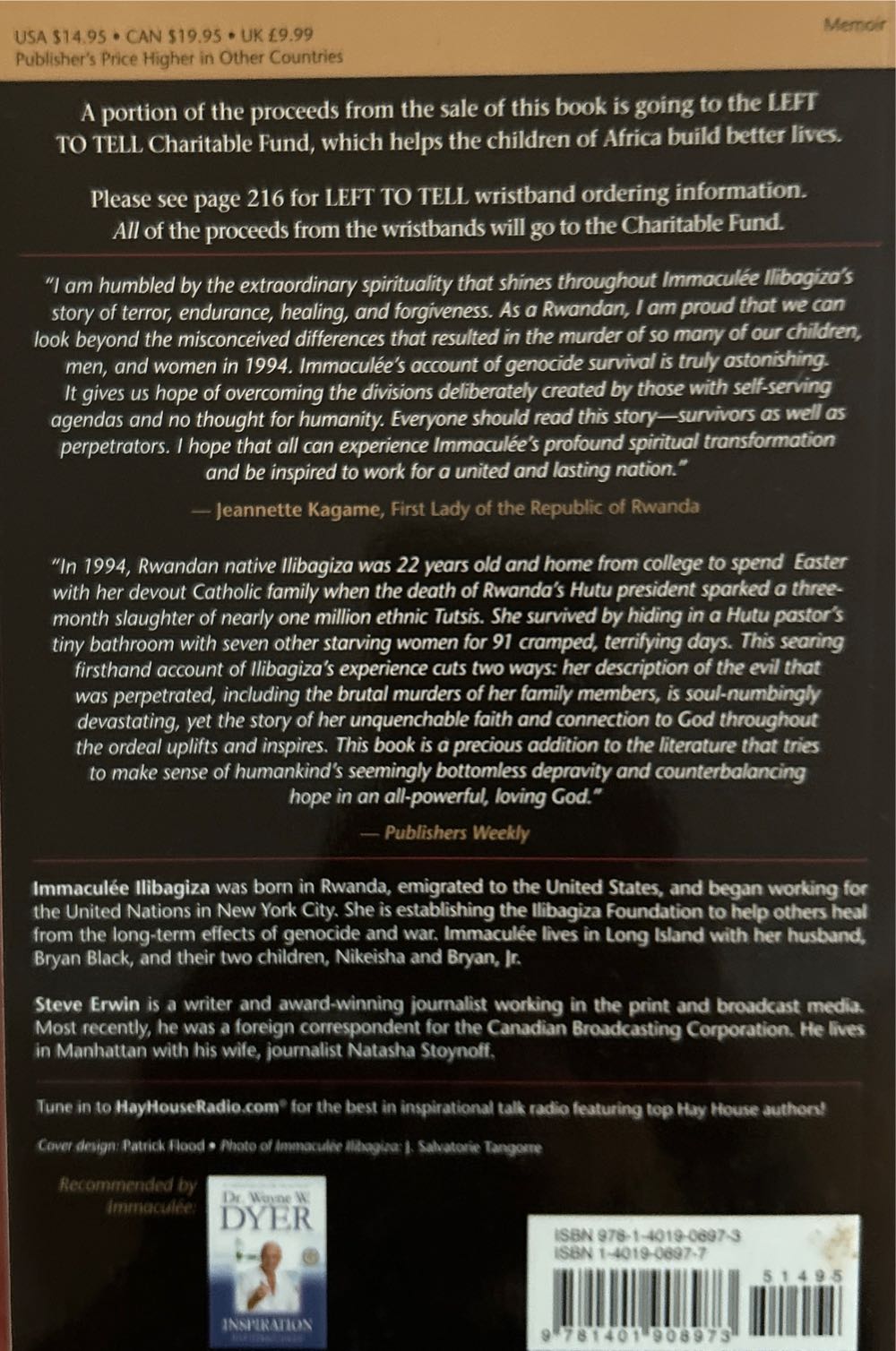 Left To Tell - Immaculee Ilibagiza (Hay House, Inc. - Paperback) book collectible [Barcode 9781401908973] - Main Image 3
