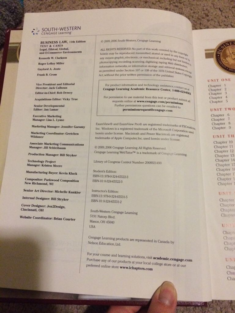 business law - Brenda Knowles, book collectible [Barcode 9780324655223] - Main Image 2