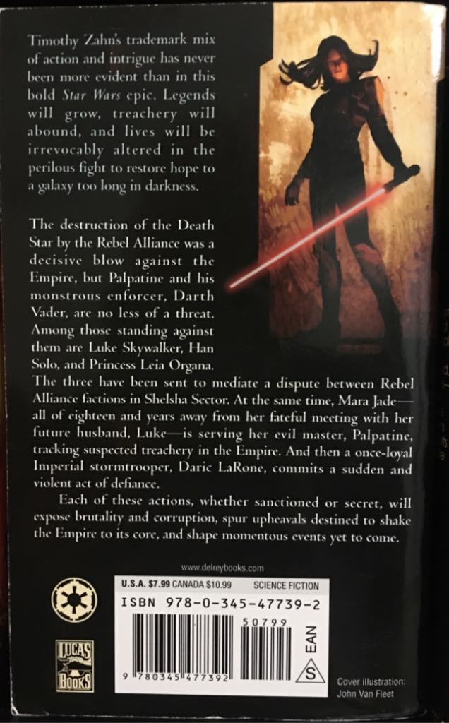 Star Wars: Allegiance - Timothy Zahn (Del Rey - Paperback) book collectible [Barcode 9780345477392] - Main Image 2