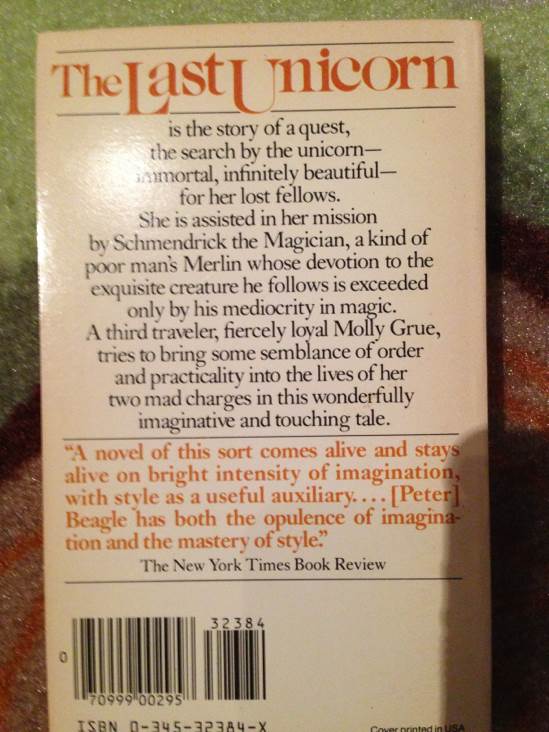 Last Unicorn, The - Peter S. Beagle (Del Rey) book collectible [Barcode 9780345323842] - Main Image 2