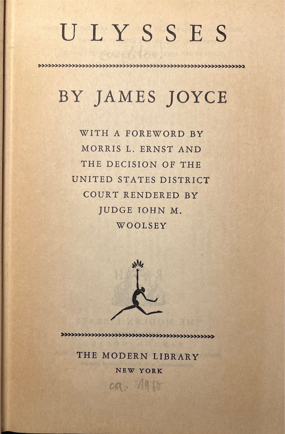 Ulysses - James Joyce (Modern Library - Hardcover) book collectible - Main Image 3