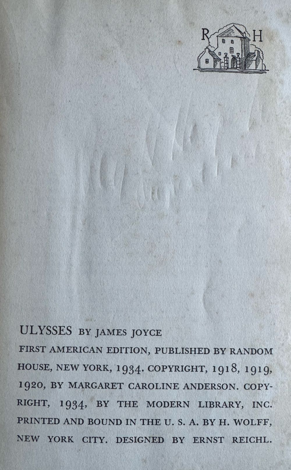 Ulysses - James Joyce (Random House - Hardcover) book collectible - Main Image 2