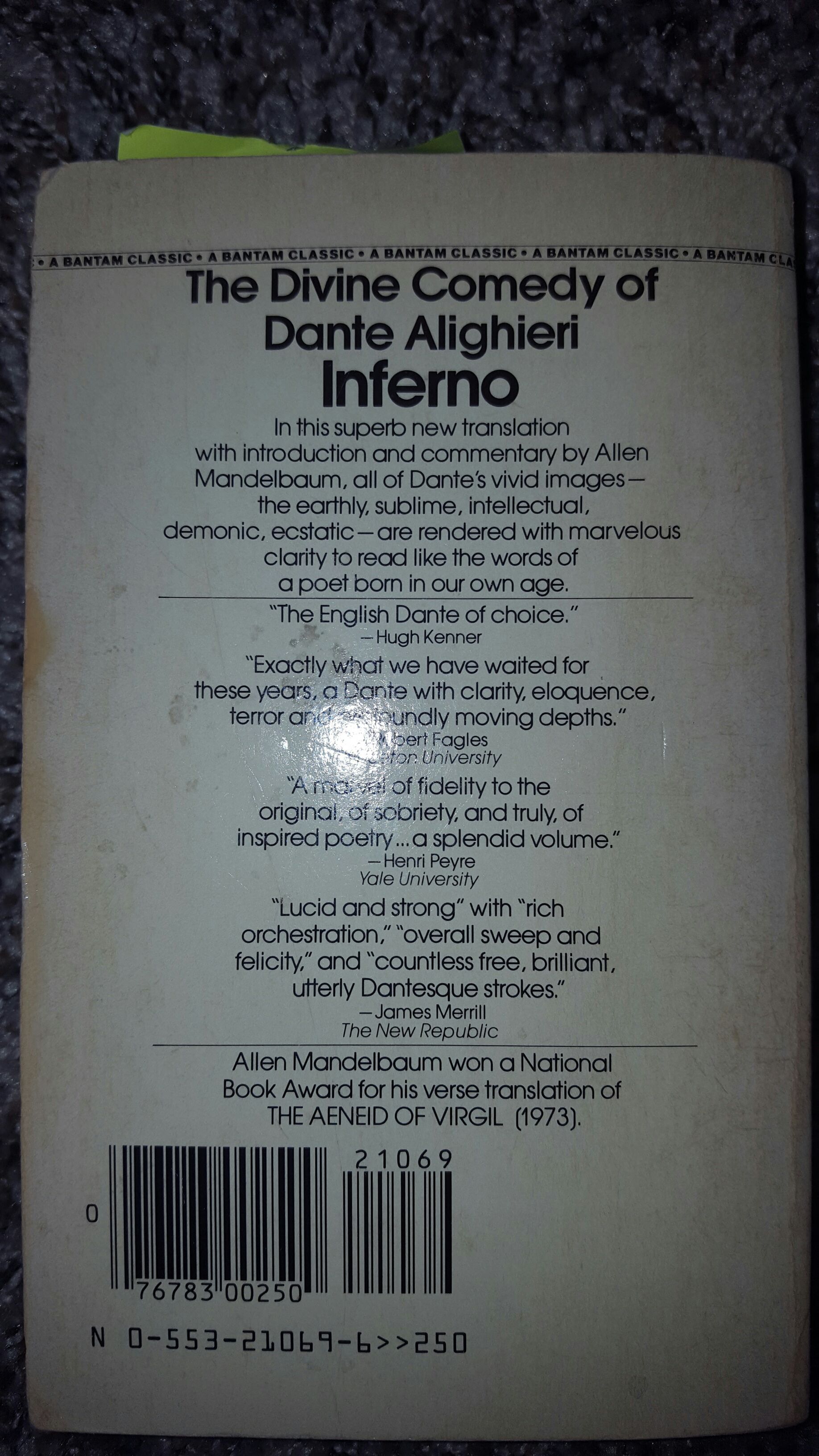 Inferno - Dan Brown (Bantam Classics - Paperback) book collectible [Barcode 9780553210699] - Main Image 2