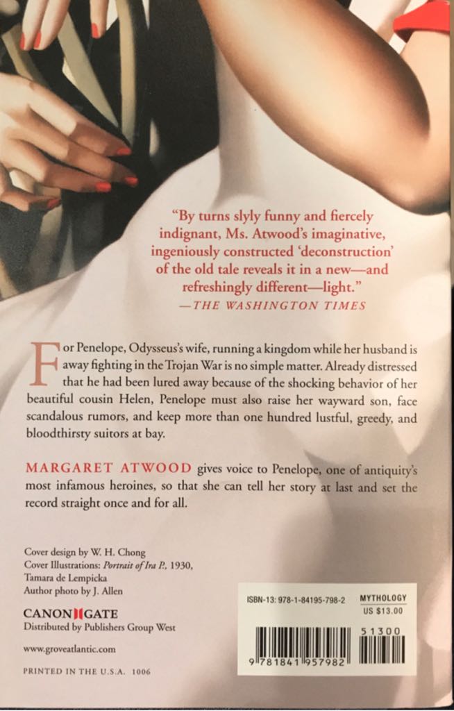 The Penelopiad - Margaret Atwood (Canongate - Paperback) book collectible [Barcode 9781841957982] - Main Image 2