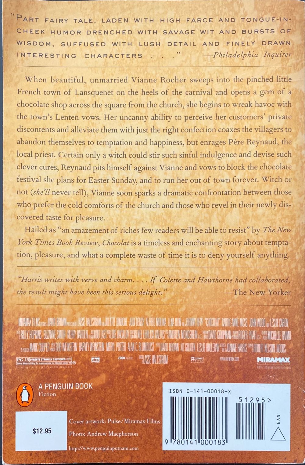 Chocolat - Joanne Harris (Penguin - Paperback) book collectible [Barcode 9780141000183] - Main Image 2