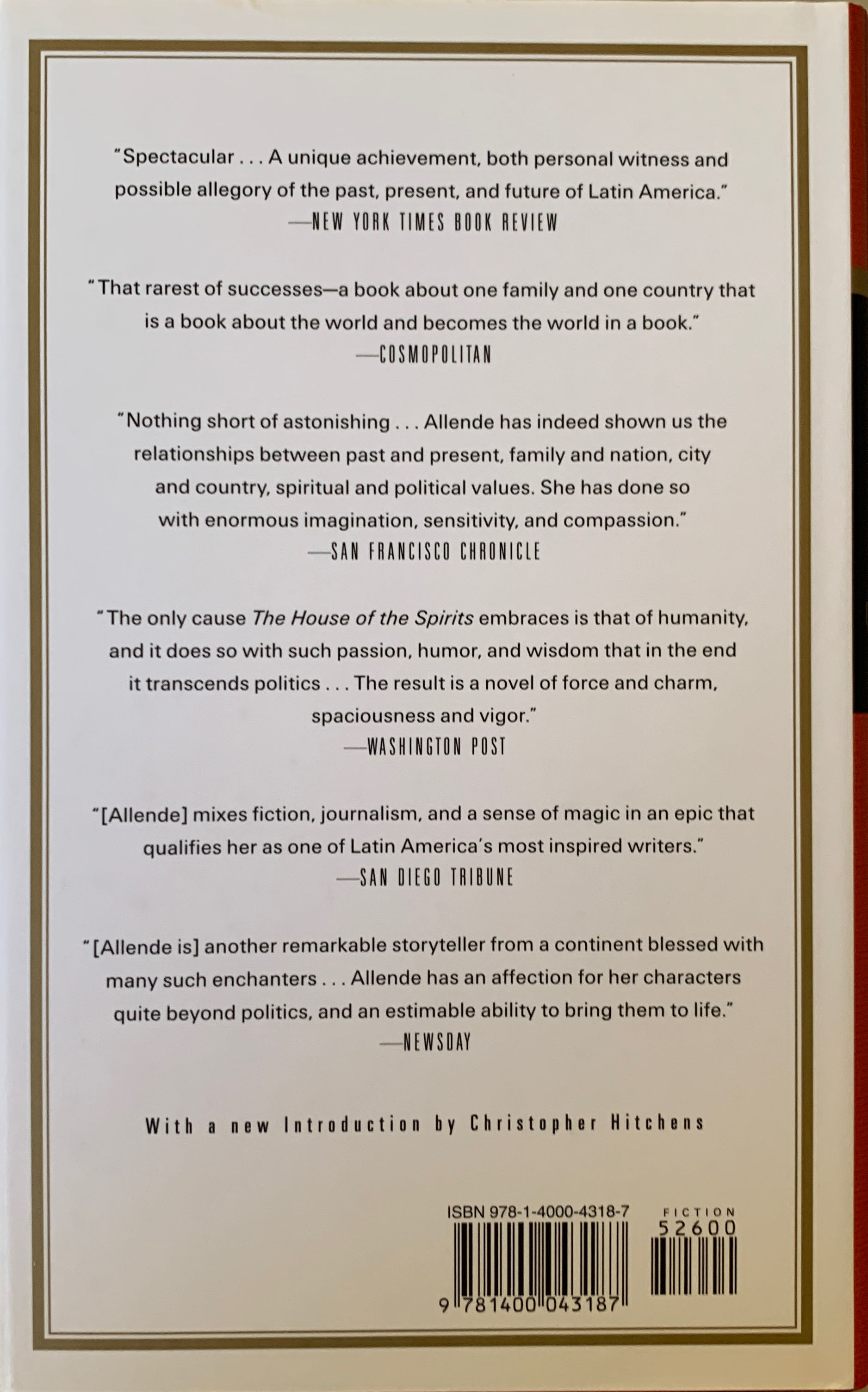 The House Of The Spirits - Isabel Allende (Everyman’s Library - Hardcover) book collectible [Barcode 9781400043187] - Main Image 2