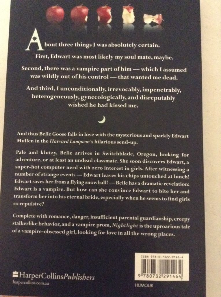 Nightlight: A Parody - The Harvard Lampoon (HarperCollins - Paperback) book collectible [Barcode 9780732291464] - Main Image 2