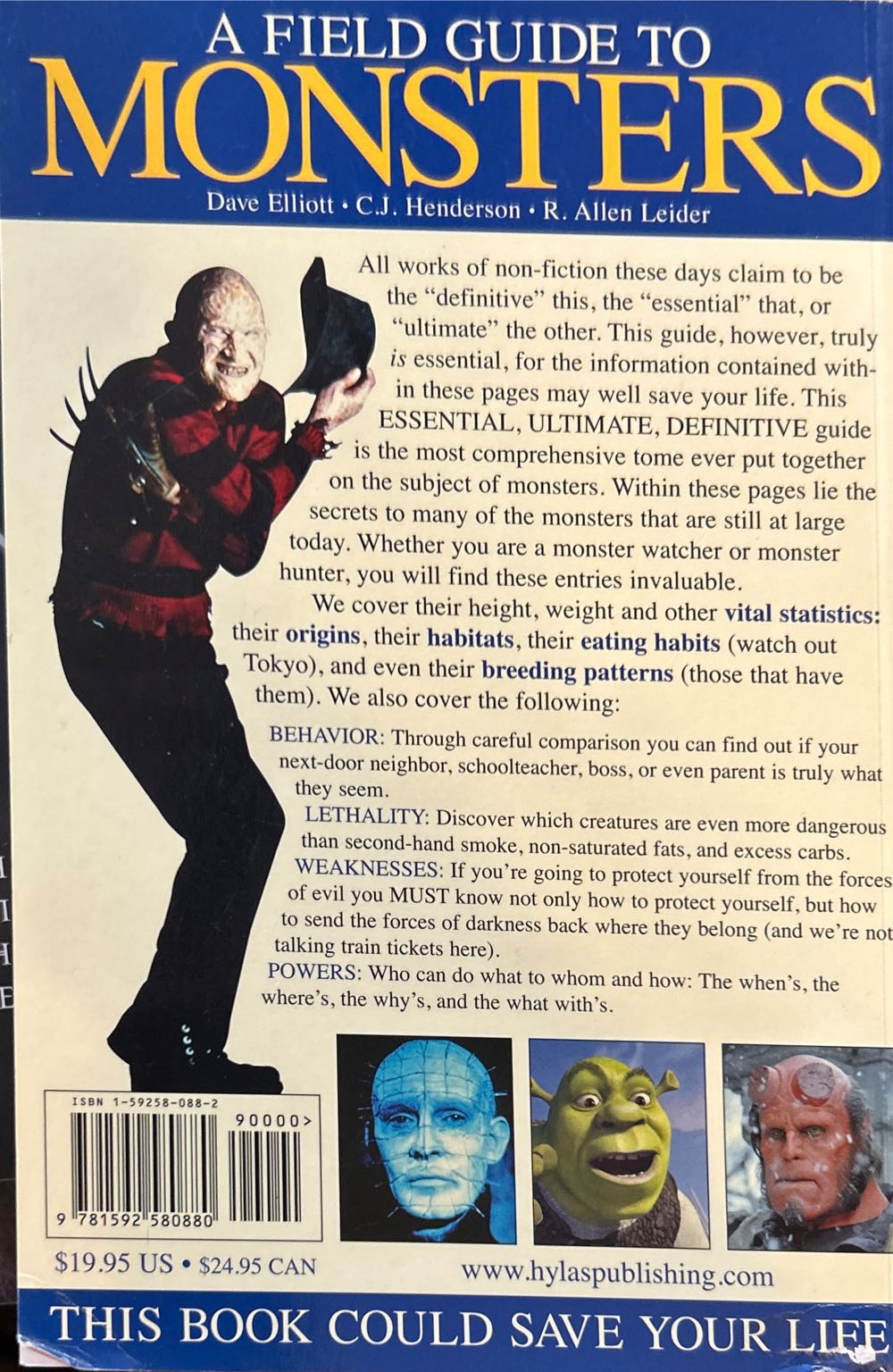 Monsters: A Field Guide To Blood-Thirsty Beasts - Dave Elliot (Hylas Pub - Paperback) book collectible [Barcode 9781592580880] - Main Image 4