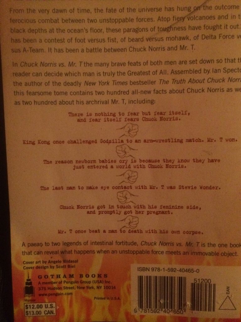 Chuck Norris Vs. Mr. T - Ian Spector (Gotham Books - Paperback) book collectible [Barcode 9781592404650] - Main Image 2