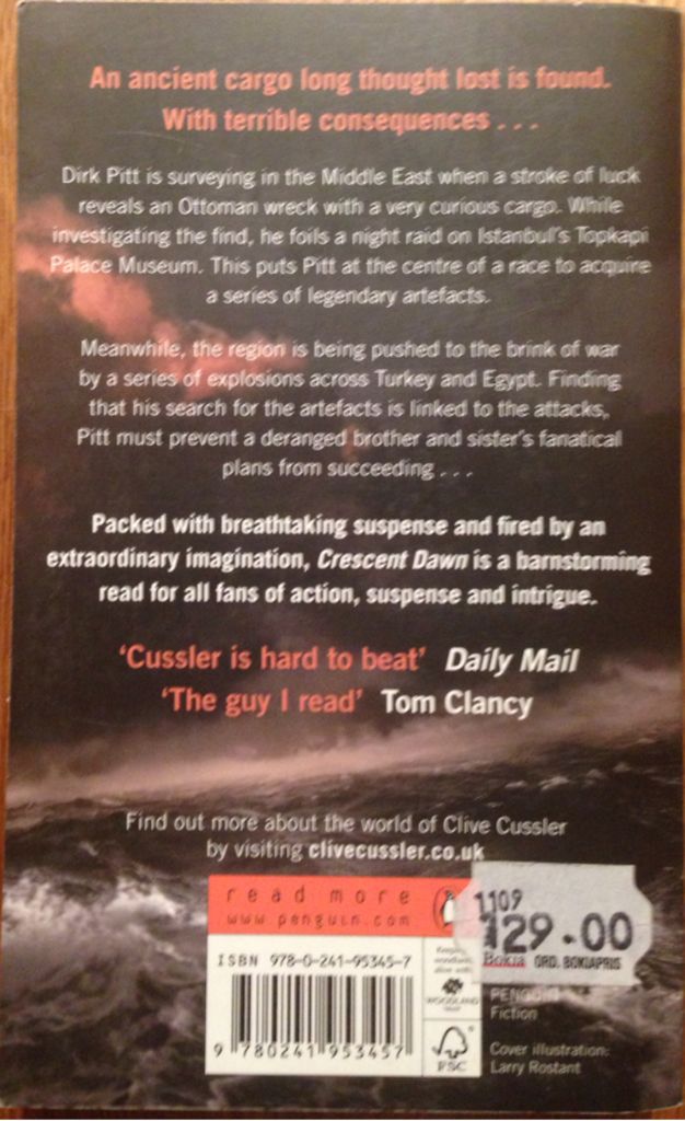 Clive Cussler - Crescent Dawn - Clive Cussler (Penguin - Paperback) book collectible [Barcode 9780718157401] - Main Image 2
