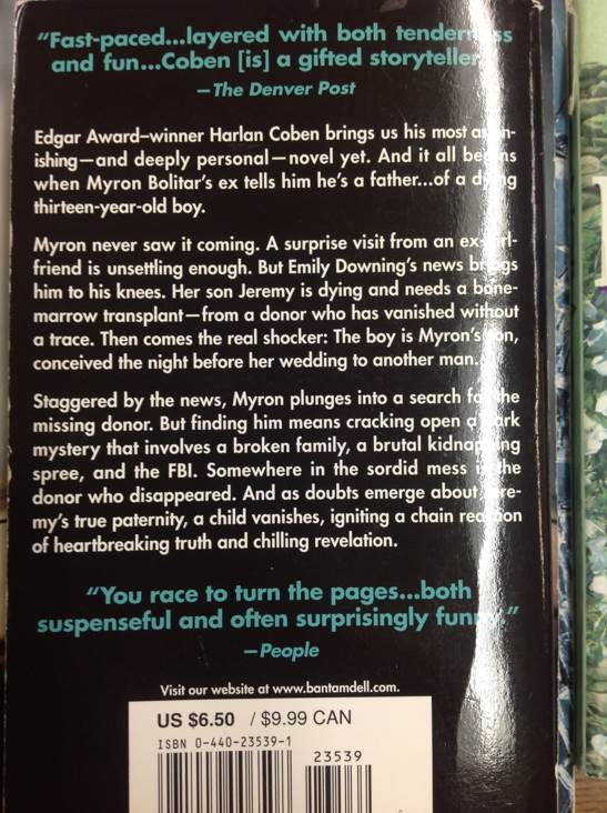 Coben, Harlan - Darkest Fear - Harlan Coben (Dell Pub Co - Paperback) book collectible [Barcode 9780440235392] - Main Image 2