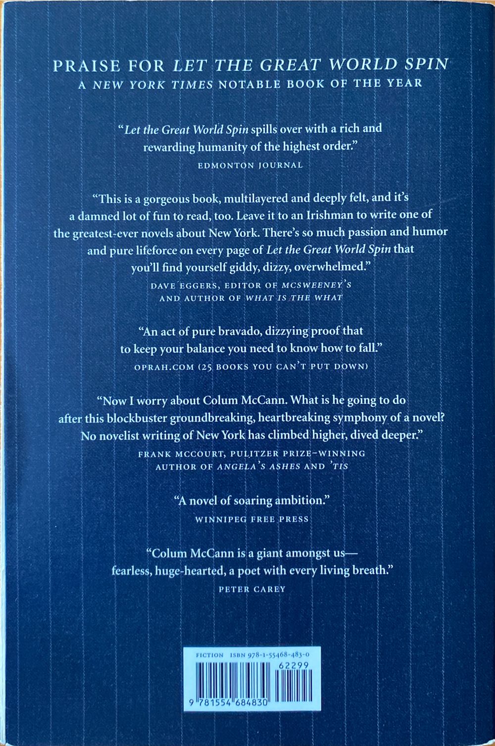 Let The Great World Spin - Colum McCann (HarperPerennial - Trade Paperback) book collectible [Barcode 9781554684830] - Main Image 2