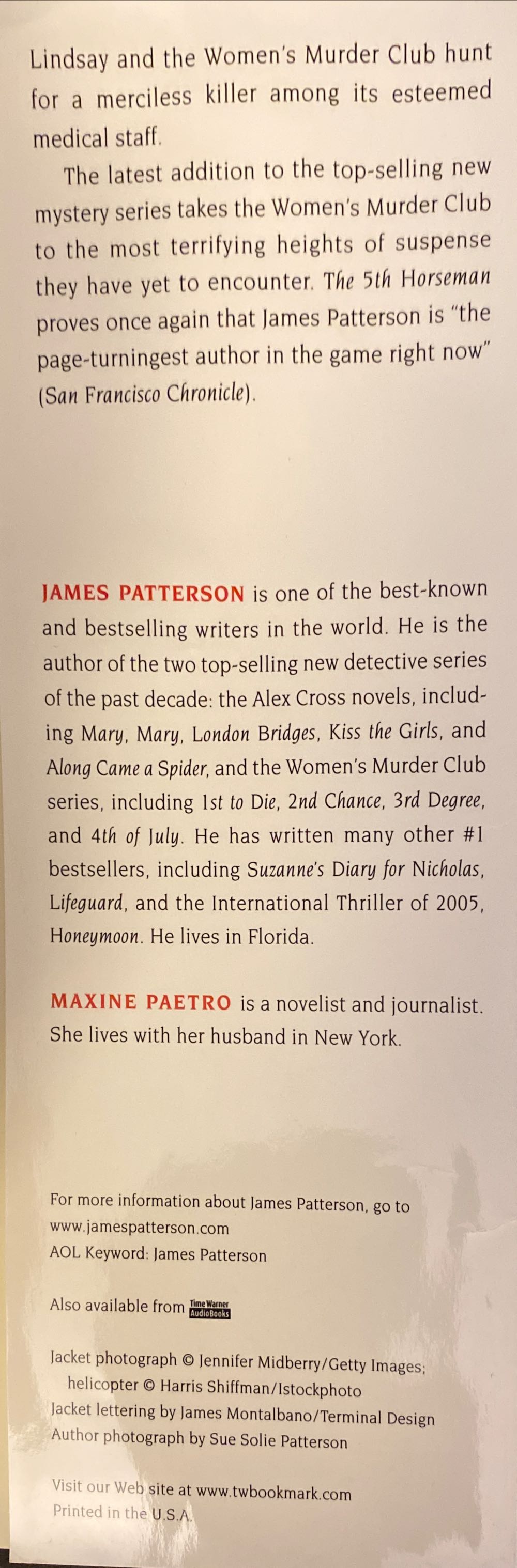 5th Horseman - James Patterson (- Hardcover) book collectible [Barcode 9780316159777] - Main Image 4