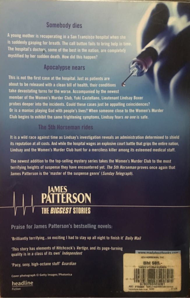 5th Horseman - James Patterson (Headline - Trade Paperback) book collectible [Barcode 9780755323081] - Main Image 2