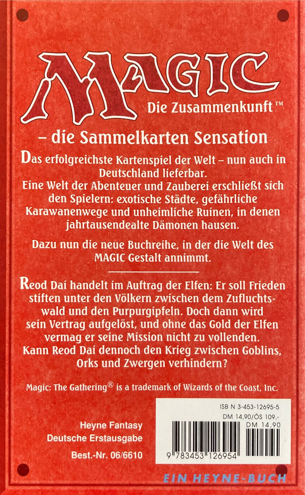 Magic die Zusammenkunft - Der schlummernde Friede - Lyris, Sonia (Heyne Bücher) book collectible [Barcode 9783453126954] - Main Image 2