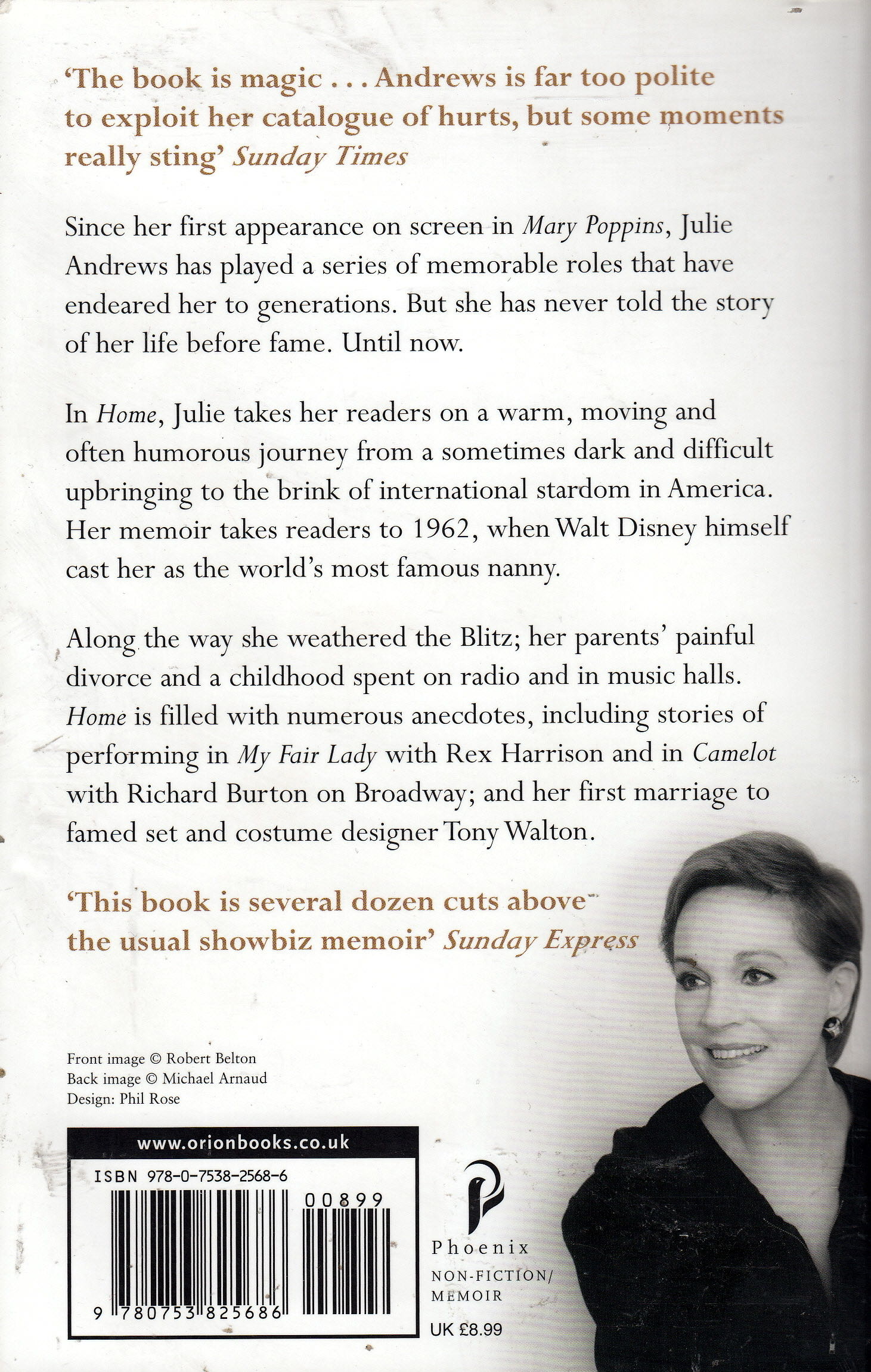 Home: A Memoir Of My Early Years - Julie Andrews (Phoenix - Paperback) book collectible [Barcode 9780753825686] - Main Image 2