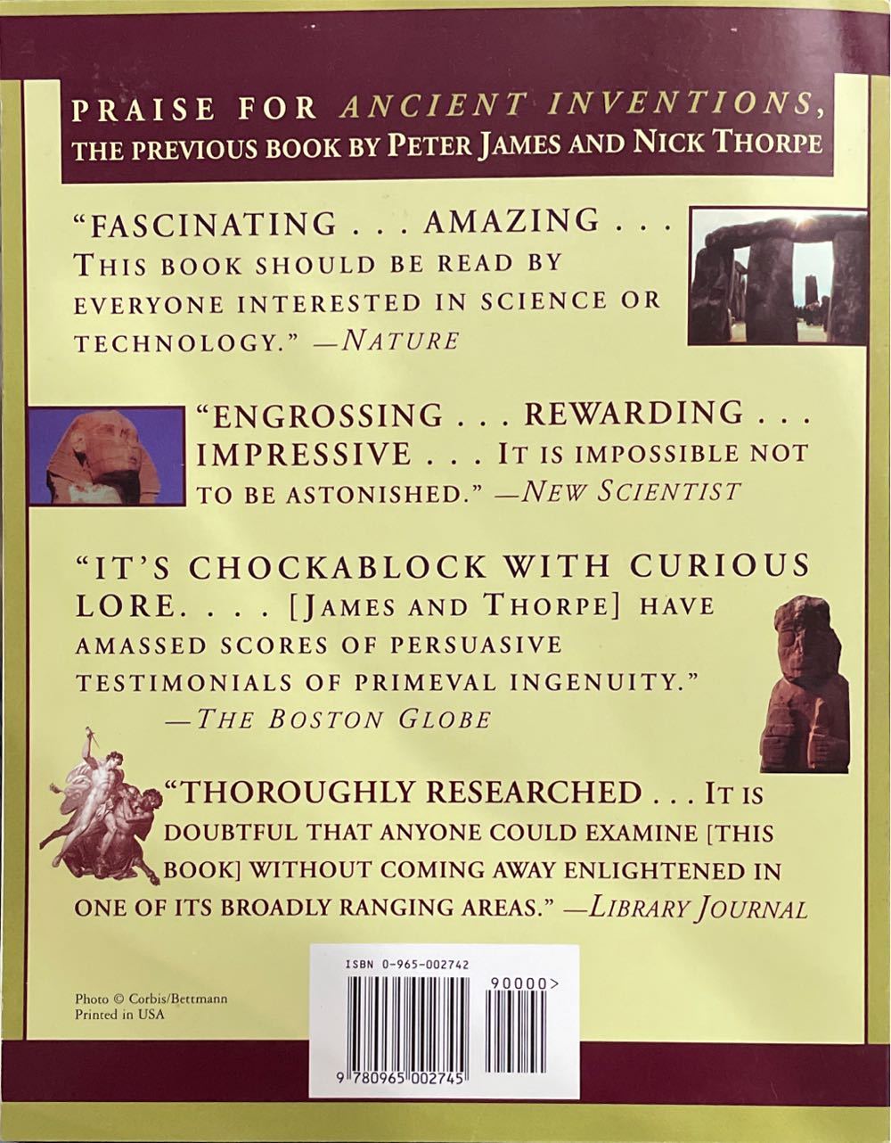 Ancient Mysteries - Peter James (Ballantine Books - Paperback) book collectible [Barcode 9780965002745] - Main Image 4