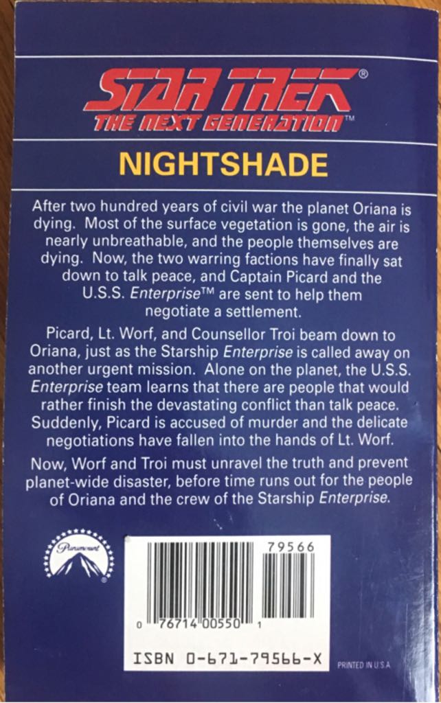Nightshade - Laurell K. Hamilton (A Pocket Book - Paperback) book collectible - Main Image 2