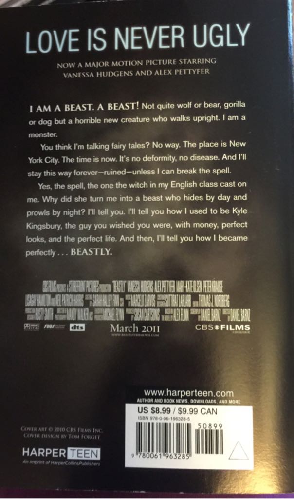 Beastly - Alex Flinn (HarperTeen - Paperback) book collectible [Barcode 9780061963285] - Main Image 2