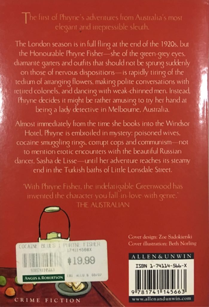 Cocaine Blues - Kerry Greenwood (Allen & Unwin - Paperback) book collectible [Barcode 9781741145663] - Main Image 2