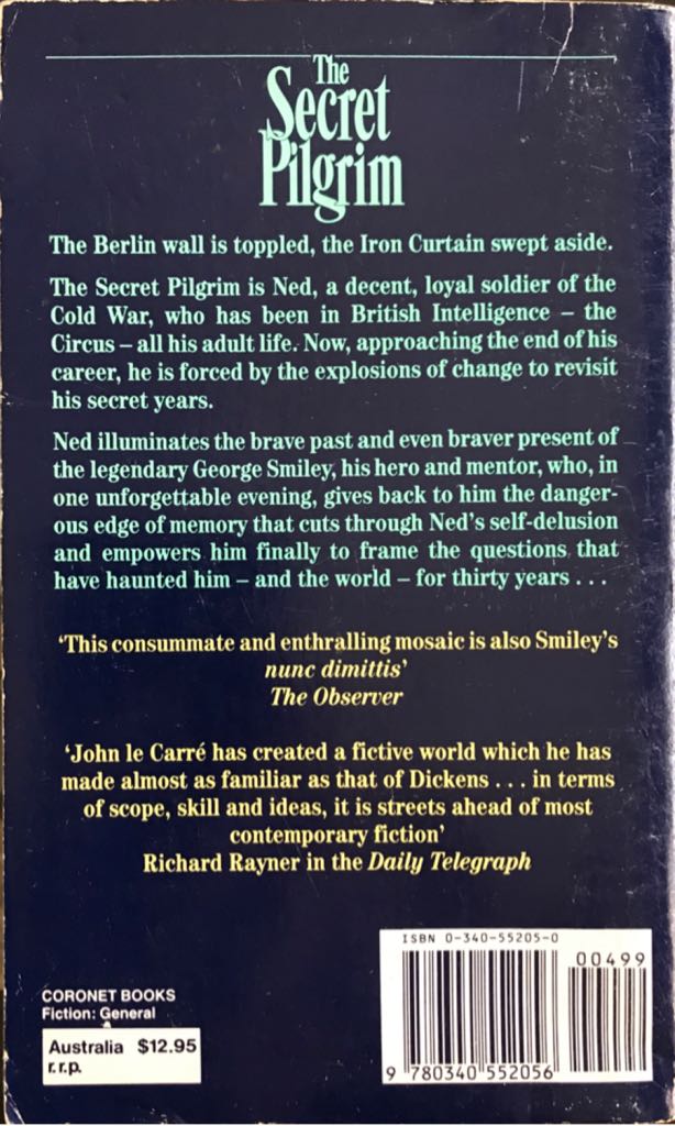The Secret Pilgrim - John le Carré (Coronet - Paperback) book collectible [Barcode 9780340552056] - Main Image 2