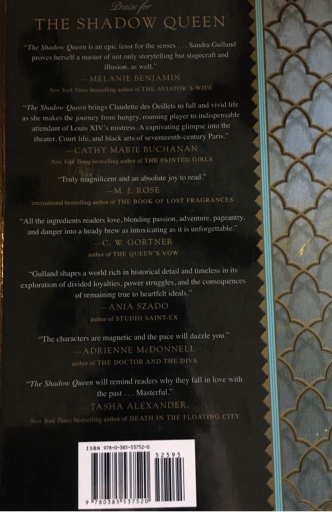 Shadow Queen, The - Sandra Gulland (Penguin Group (USA) - Hardcover) book collectible [Barcode 9780385537520] - Main Image 2