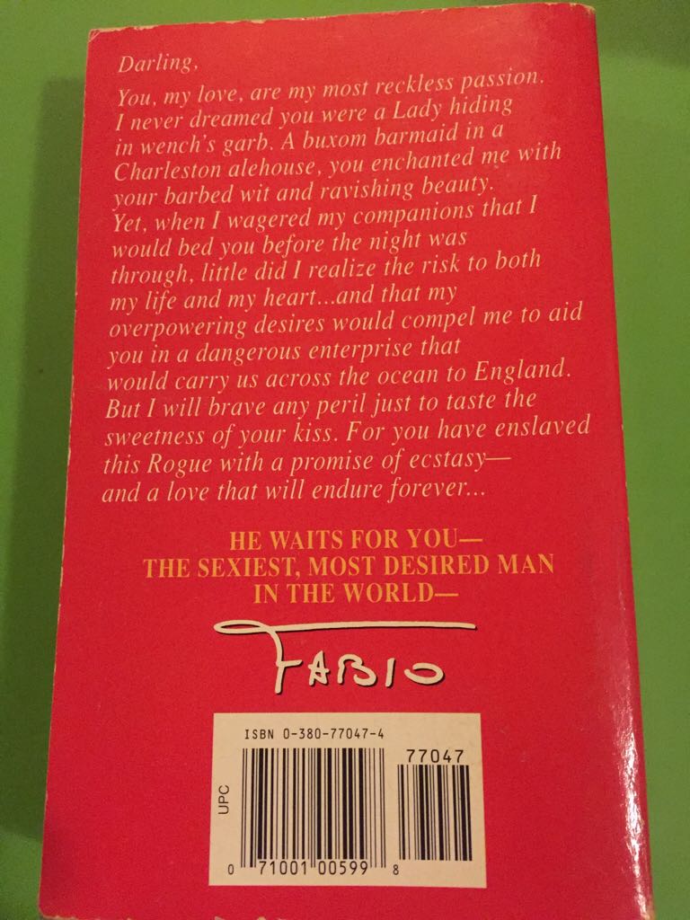 Fabio: Rogue - Fabio (Avon Books - Hardcover) book collectible [Barcode 9780380770472] - Main Image 2