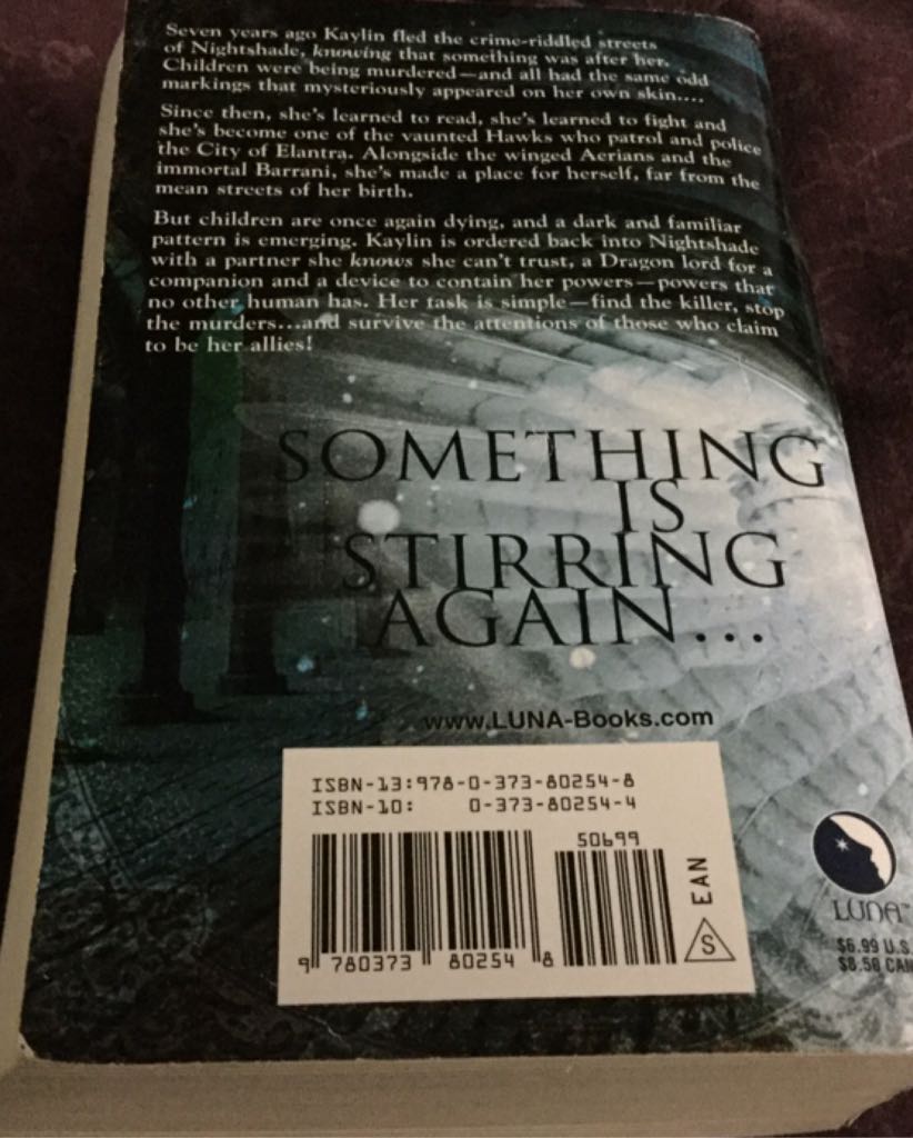 Cast In Shadow - Michelle Sagara (LUNA - Paperback) book collectible [Barcode 9780373802548] - Main Image 2