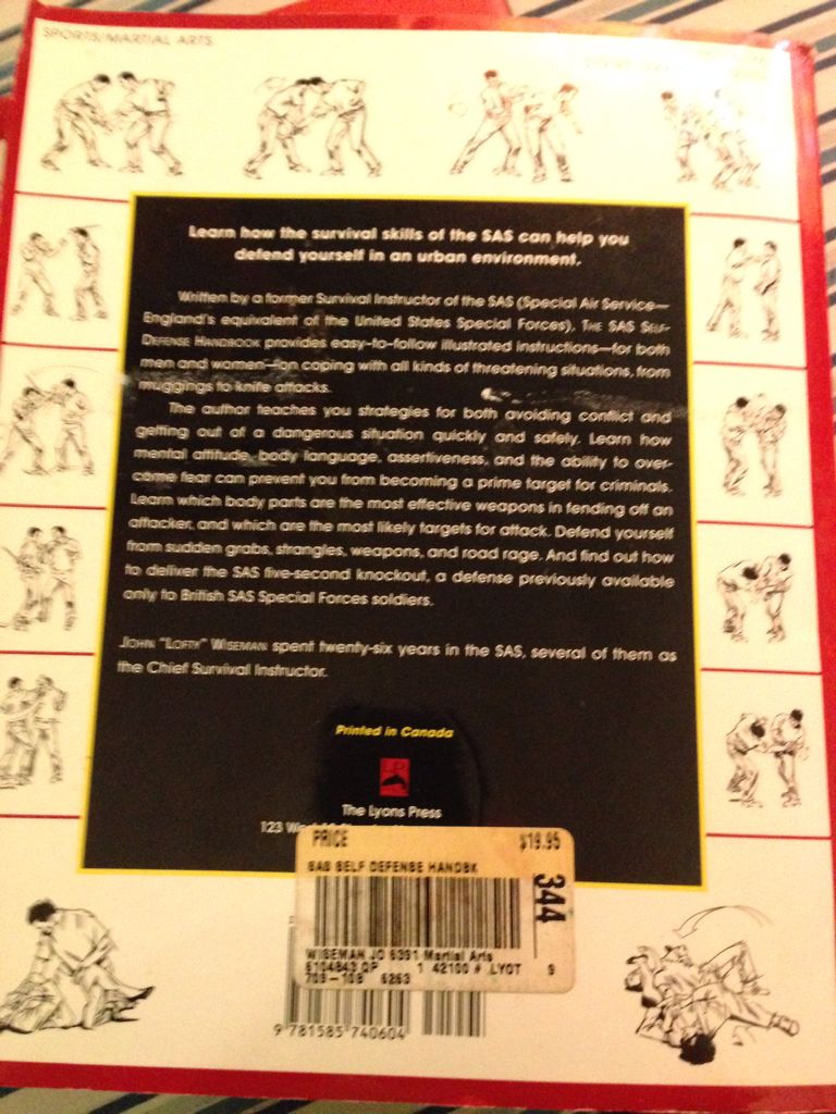 The SAS Self-defense Handbook - John Loffty Wiseman (Paperback) book collectible [Barcode 9781585740604] - Main Image 2