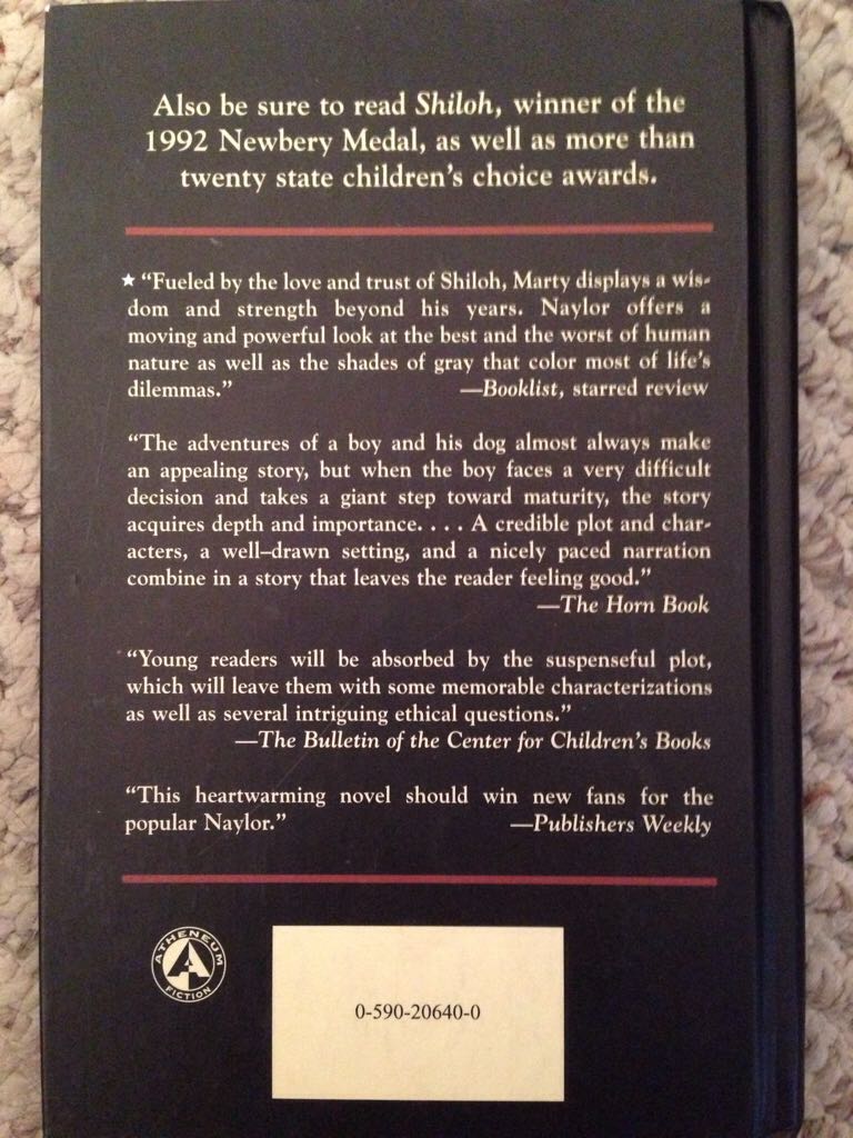 Shiloh Season - Phyllis Reynolds Naylor (Atheneum Books for Young Readers - Hardcover) book collectible [Barcode 9780590206402] - Main Image 2