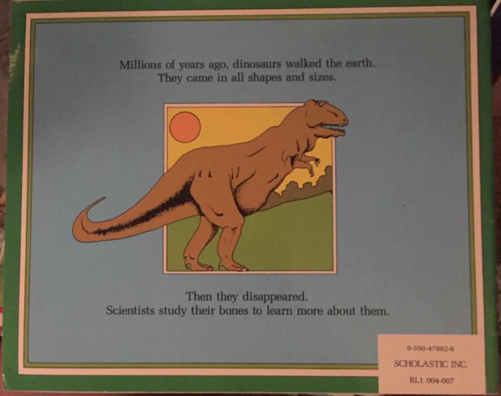 Dinosaurs - Gail Gibbons (Scholastic - Paperback) book collectible [Barcode 9780590478823] - Main Image 2