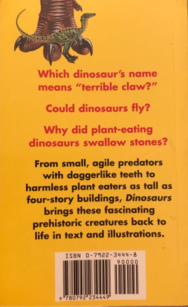 Dinosaurs - Veronica Ross Staff (National Geographic Society - Paperback) book collectible [Barcode 9780792234449] - Main Image 2